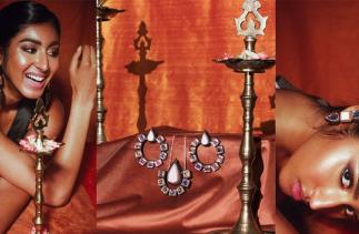 Montage of pictures showing Anisha Parmar Jewellery